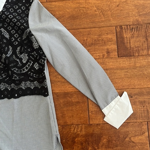 Eci New York black lace button up shirt - Picture 5 of 13